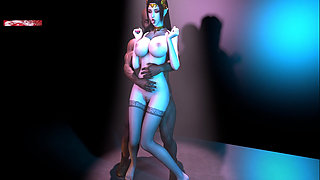 Goddess of the Pixel Realm: Seduction in Motion - 3D Animation Hentai