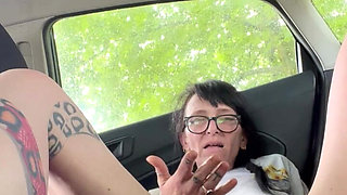 Squirting in the Back of M Car