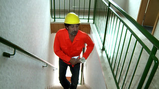 Tattooed Muscle Stud Pounds Blonde and Horny Brunette in Deepthroat-anal Threesome