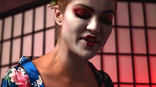 Japanese Female Domination - Geisha Cherry Kiss demands for COCK!! Big Dick Creampie  Cum in Mouth
