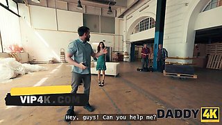 Daddy sex with graceful Denis Marti and Nicole Rae from Daddy4k