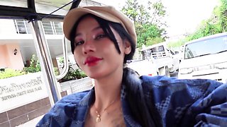 Super cute Thai teen amateur threesome