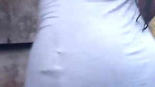 Teasing in Sexy Short Dress Rubbing Fingering My Wet Pussy
