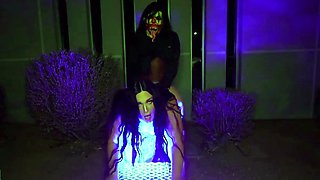 Non stop doggystyle drilling for big booty Latina slut