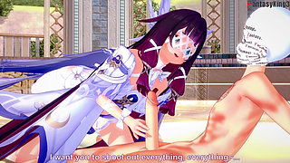 Columbina Blowjob - Genshin Impact