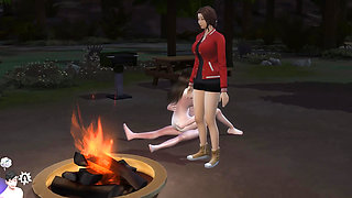 Fucking in the Forest with a Hot Girl