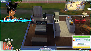 Sims 4 - More daily life and having sex on the table and bed