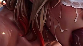 Fast Action - Blindfolded Beach Blonde - Deepthroat, Tongue and Facial Until the Sun Goes Down