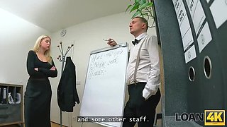 Hot Blonde Teen Gets Huge Cum Load In Mouth - Office Sex With Julija Roberta