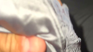 Silver soiled nurse panties