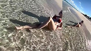 Darcy Dark Fucking Hard in Bali Beach Sex with Blowjob and Doggy Style
