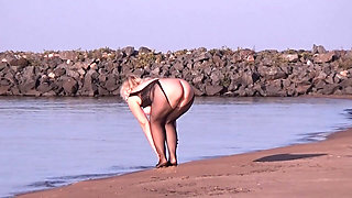 Fishnet Bodystocking - Walk on Beach