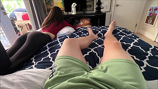 Big Step Stepsister Supervises Step Bro While He Jerks off - Youlovemads - Family Therapy