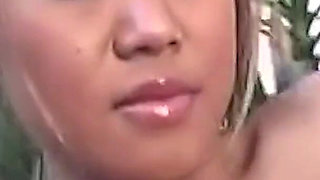 An Asian Brunette Loves Sex While Being Doubly Penetrated in an Amazing Threesome.