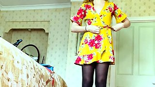 Blonde emo amateur solo masturbation