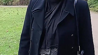 I Played with a Big Cock Outside in the Park, Gave a Blowjob, and Even Peed