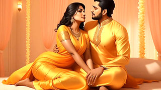 When there was no one at home, a Muslim girl did full romance