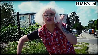 Kinky German Granny In Cosplay Bends Over Outdoors... What She Does Next Will Make You Rock Hard