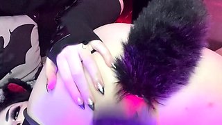 Anally obsessed girl uses toys up the ass