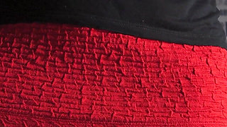 Under skirt white panties flashing from the front