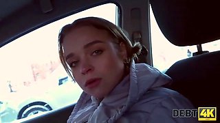 Debt4k. blonde coquette wants to buy fresh shoes so why sells cunny