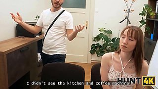 Hunt4k. throat utter of cum and fist full of currency