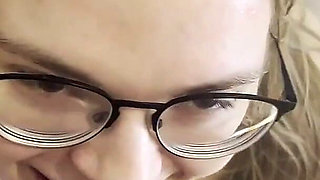 Hairy Cum Slut Gets a Facial and a Piss in Her Body