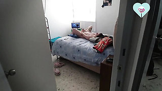 Step Sister Caught Masturbating and Fucked Hard Until She Squirts