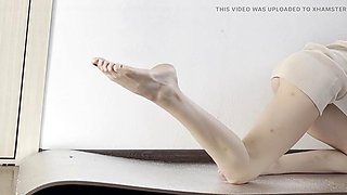 Worship ass foot slave yoga show