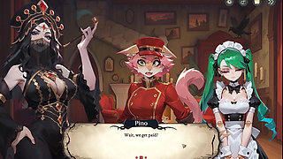 Hotel Tales SPOOKY HENTAI Game Ep.5 GHOST bartender is TEASING COWGIRL style !