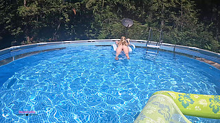 Neighbor Watches Me Swim