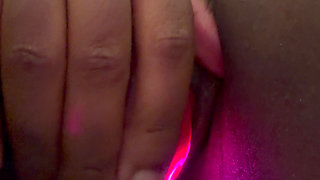 Young Hot Ebony using Vibrators