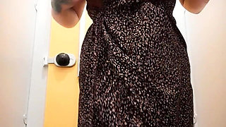 Naughty Pussy Play in Public Toilets