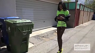 Cool ebony slut Chanel Skye gets her bootie nailed aggressive