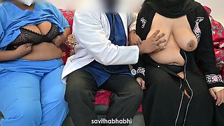 Doctor Satisfying His Dick With Nurse And Muslim Patient Lady