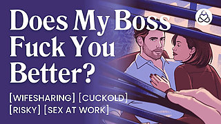 ASMR Audio Porn: Wife Fucks Husband's Boss at Work - Cuckold Hotwife Fantasy - Erotic Audio Story