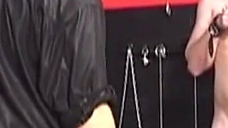 Insatiable MILF in Latex Gets Her Pierced Lips Teased