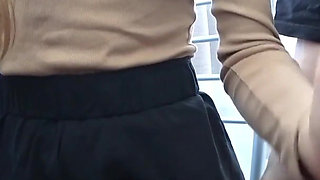 Hot Classmate Jerks off and Sucks Under the School Desk!