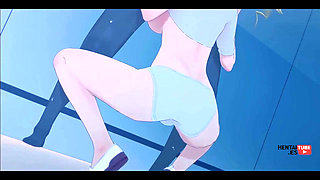 Kaiju N8 - Kikoru Shinomiya Sucking a Big Dick