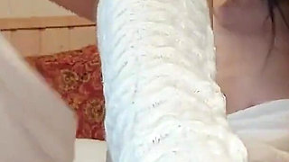 For You My Foot and Hairy Fetishist This Story) Russian Hairy MILF Basks in the Bed After a Shower