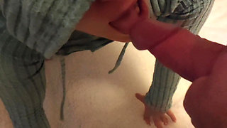 Petite naughty submissive shows her ass