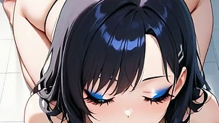 A new, horny coworker joined our company, and she gave me a blowjob right during lunch