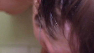 Family Quickie in the Bathroom, Stepbrother Also Wants to Fuck Her and Cum All Over Her Tits.