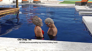 Tacos Cuck Watches His Wife Giving Pussy to an Old Chap and Deepthroating His Cock by the Pool - Episode 90