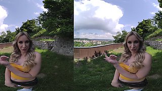 Blonde amateur milf does anal on pov camera 14