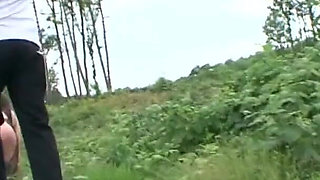 German outdoor BDSM slave girls