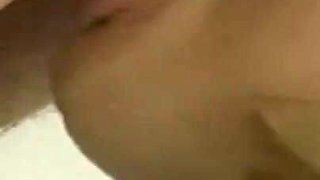 Blonde milf fucking fingering in the bathroom