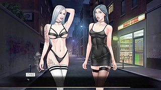 Romantic girl with small tits enjoys steamy cartoon fun