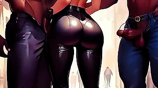 (4k) Ai 3D Animated - Hot Blonde Slut BBC Interracial Sucking and Fucking (ai Visuals X)