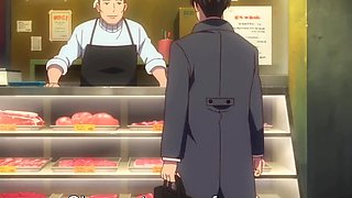 A beautiful hentai milf is fucking in the bathroom with her hubby